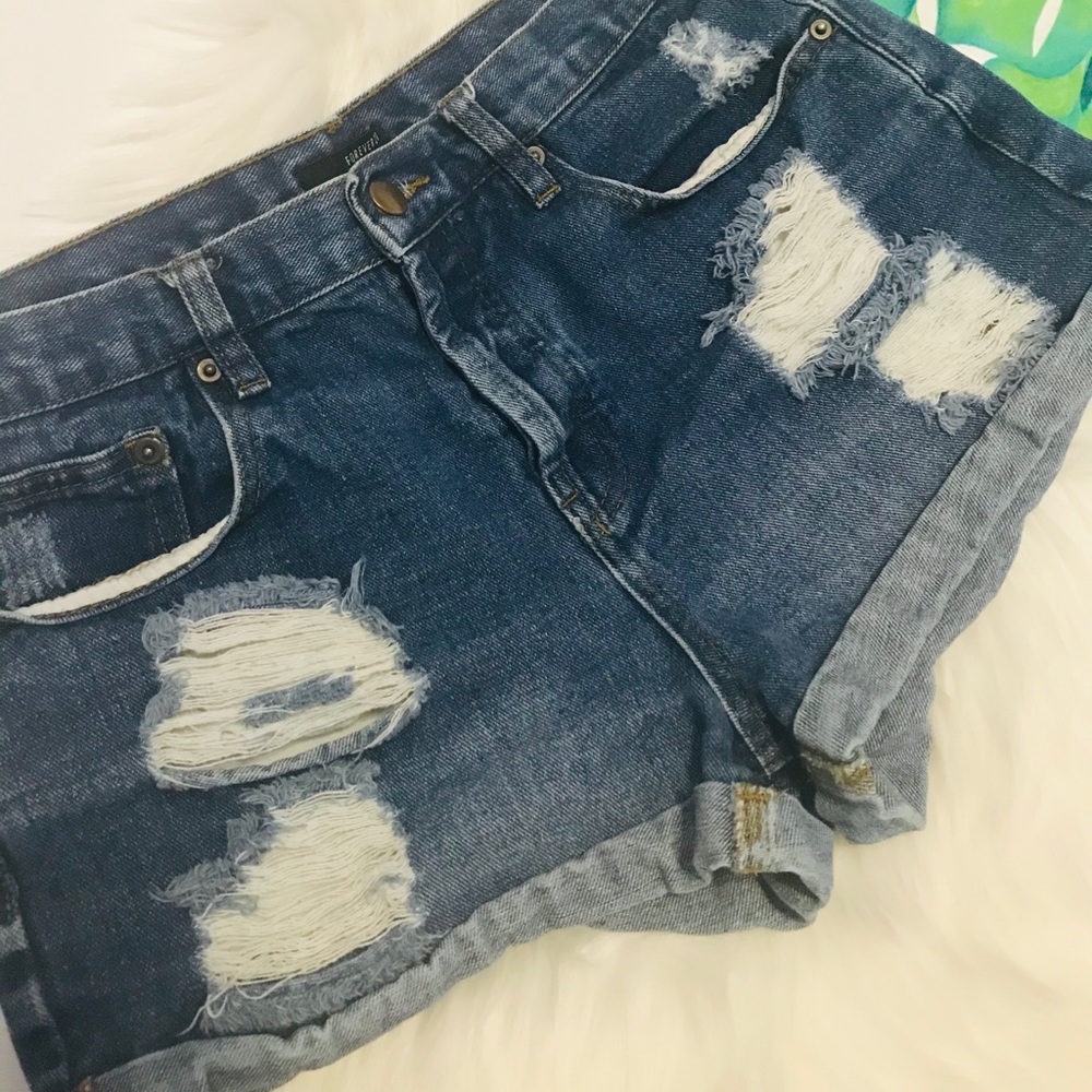 Forever 21 rolled cut-offs